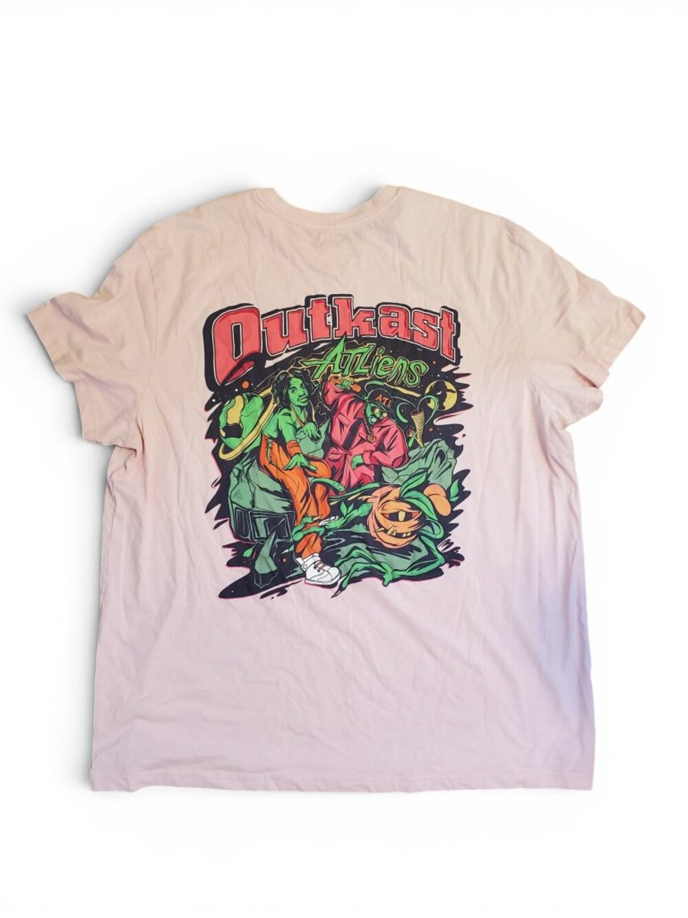 OutKast ATLiens Pink Short Sleeve Graphic Tee T Shirt Unisex Size 3X